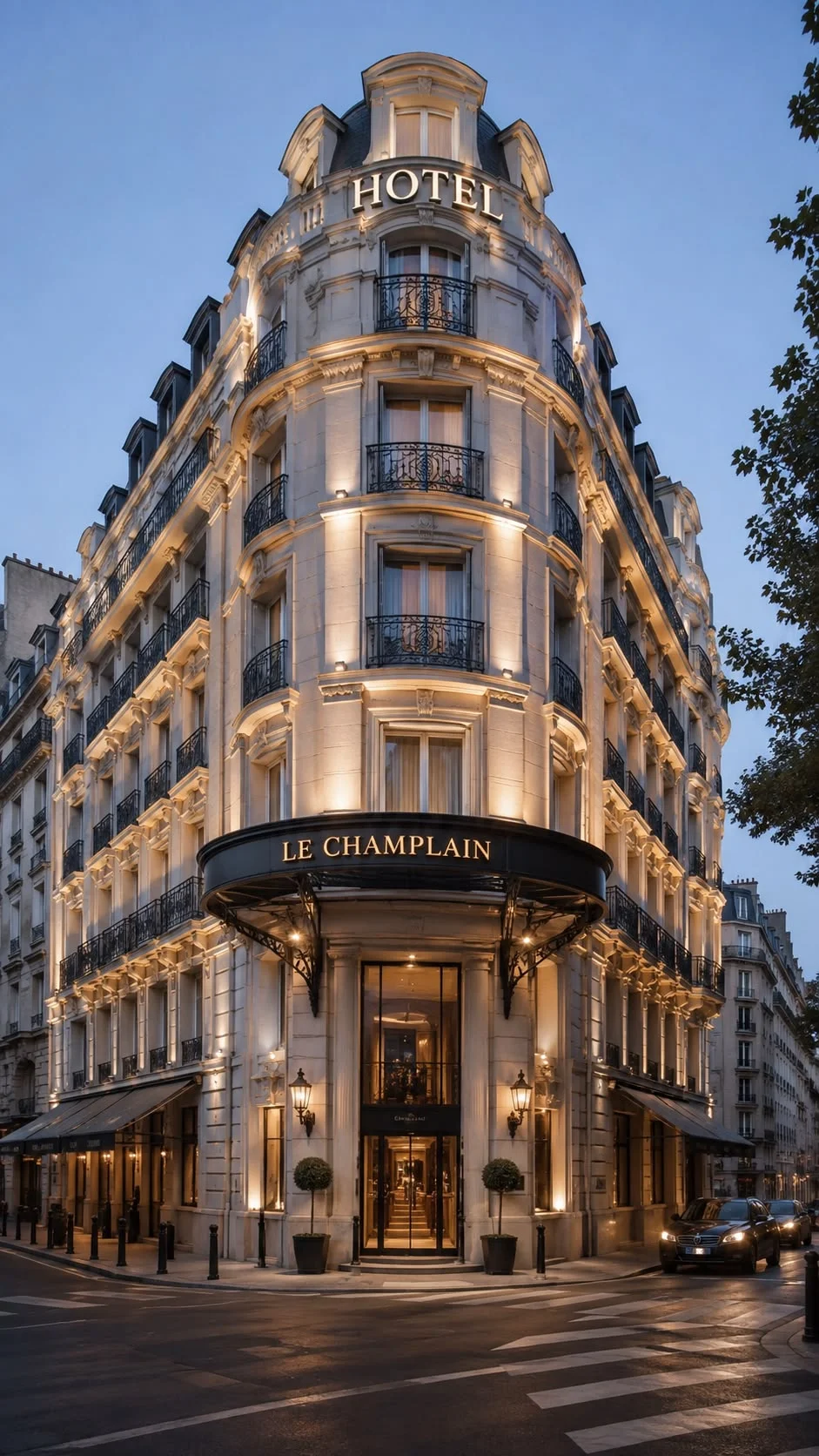 Façade d’un hôtel parisien, cession d’actifs hôteliers LIDA CAPITAL