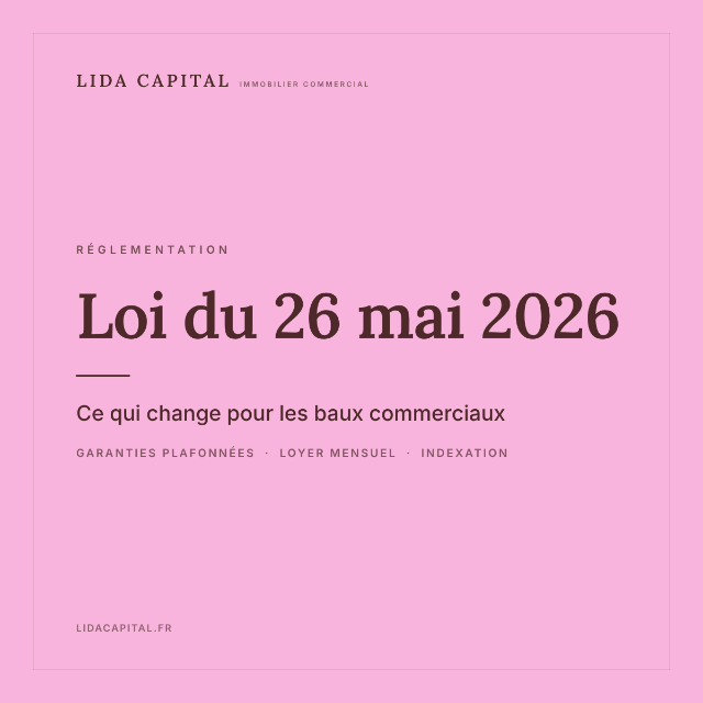 Loi du 26 mai 2026 : ce qui change pour les baux commerciaux